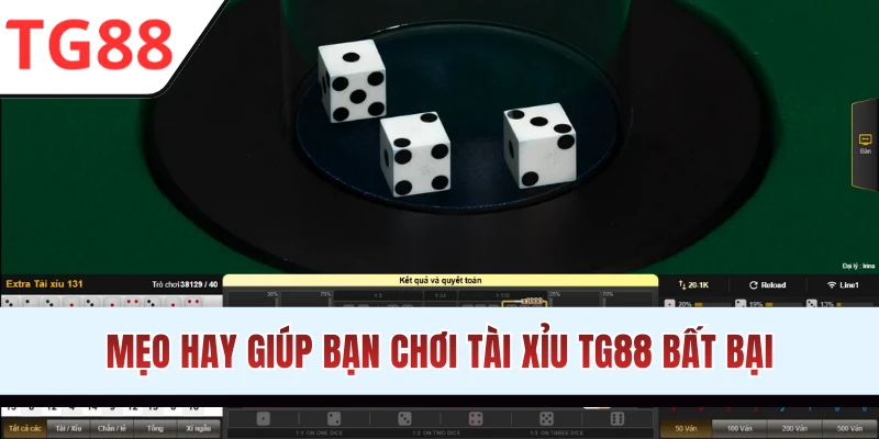 Bật mí mẹo chơi Tài Xỉu TG88 mang về thưởng lớn